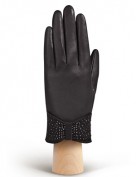 Перчатки женские подкладка из шелка IS20986 black (Eleganzza)