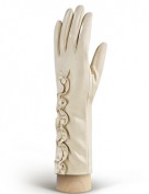 Перчатки женские подкладка из шелка IS229 beige (Eleganzza)