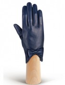 Перчатки женские подкладка из шелка IS233 d.blue (Eleganzza)