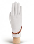 Перчатки женские подкладка из шелка IS293 white (Eleganzza)