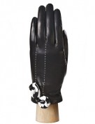 Перчатки женские подкладка из шелка IS6782 black (Eleganzza)