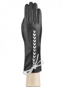 Перчатки женские подкладка из шелка IS737 black (Eleganzza)