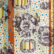 Платок женские шелк 90х90 B03-3137-18 (Eleganzza)