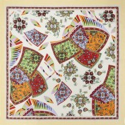 Платок женские шелк 90х90 B08-3164-17 (Eleganzza)