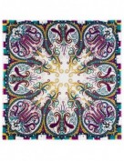 Платок женские шелк+шерсть+мод 140х140 KE16-7007-14 (Eleganzza)