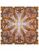 Платок женские шелк+шерсть+мод 140х140 KE16-7007-17 (Eleganzza)