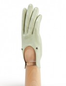 Водительские перчатки кожаные без пальцев HP01200 jade (Eleganzza)
