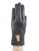 Водительские перчатки кожаные без пальцев IS335 grey (Eleganzza)
