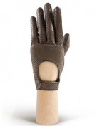 Водительские перчатки кожаные без пальцев IS854 taupe (Eleganzza)
