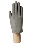 Зимние кожаные женские перчатки подкладка из шелка IS02011 d.grey (Eleganzza)